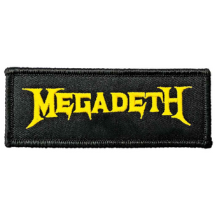 Megadeth Patch Aufnäher · Logo Gelb · Offizieller Metal Band Merch