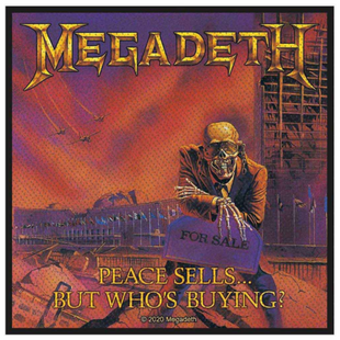 Megadeth Patch Aufnäher · Peace Sells · Offizieller Metal Band Merch