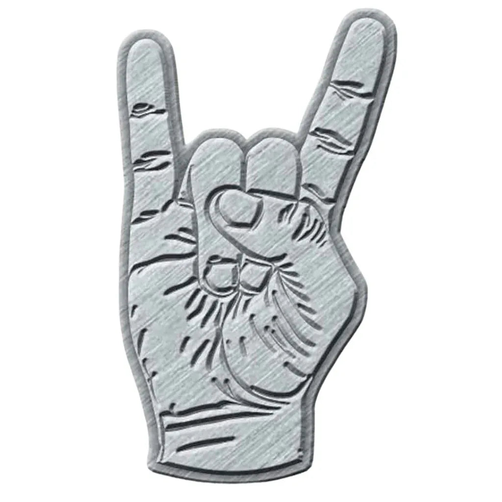 Metalzeichen Pommesgabel Anstecker Pin · Teufelshörner (3cm x 4cm) - Totenkopf.com