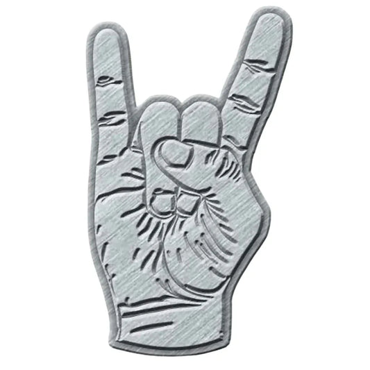 Metalzeichen Pommesgabel Anstecker Pin · Teufelshörner (3cm x 4cm) - Totenkopf.com