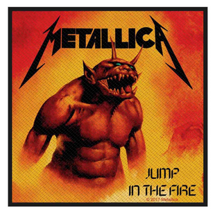 Metallica Patch Aufnäher · Jump In The Fire · Offizieller Metal Band Merch