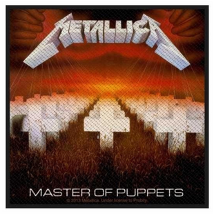 Metallica Patch Aufnäher · Master Of Puppets · Offizieller Metal Band Merch