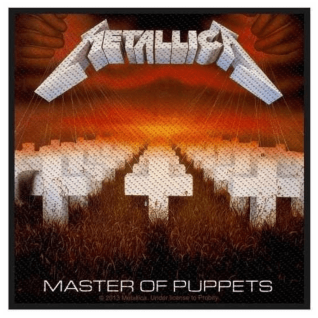 Metallica Band Merch Patch Master Of Puppets