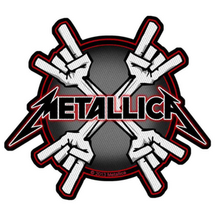 Metallica Patch Aufnäher · Metal Horns · Offizieller Metal Band Merch