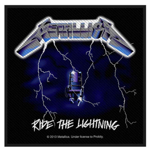 Metallica Patch Aufnäher · Ride The Lightning · Offizieller Metal Band Merch