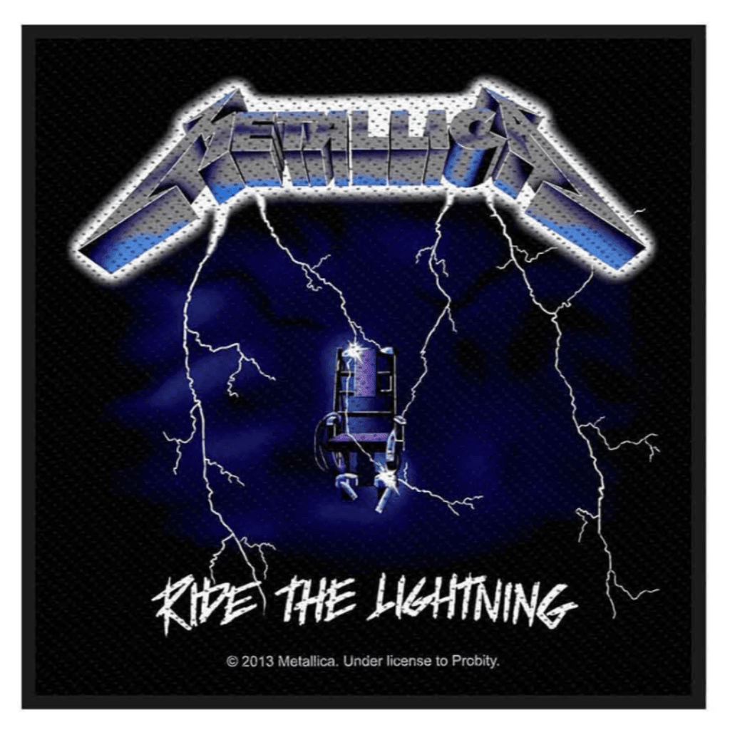 Metallica Band Merch Patch Ride The Lightning
