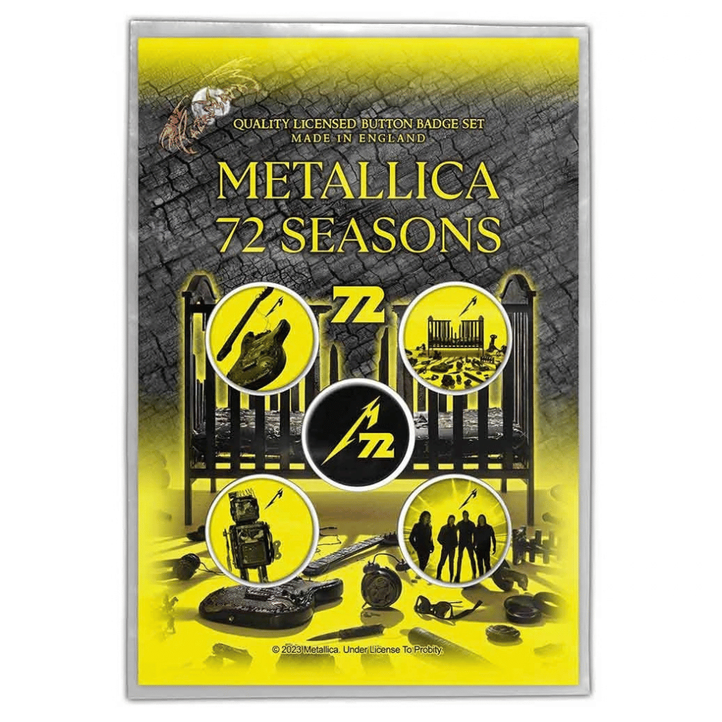 Metallica Anstecker Button · 72 Seasons (5 Stück - Ø 15mm)