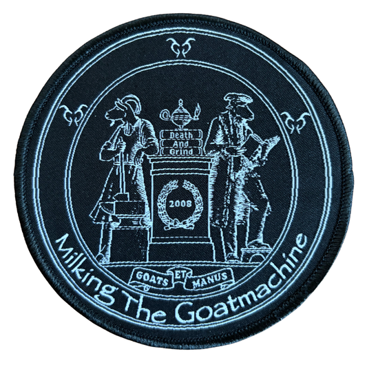 Milking the Goatmachine Patch Rund · Goats Et Manus