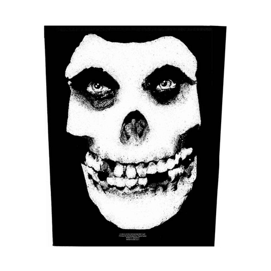 Misfits Backpatch · Rücken-Aufnäher · White Skull Face · 36cmx29cm