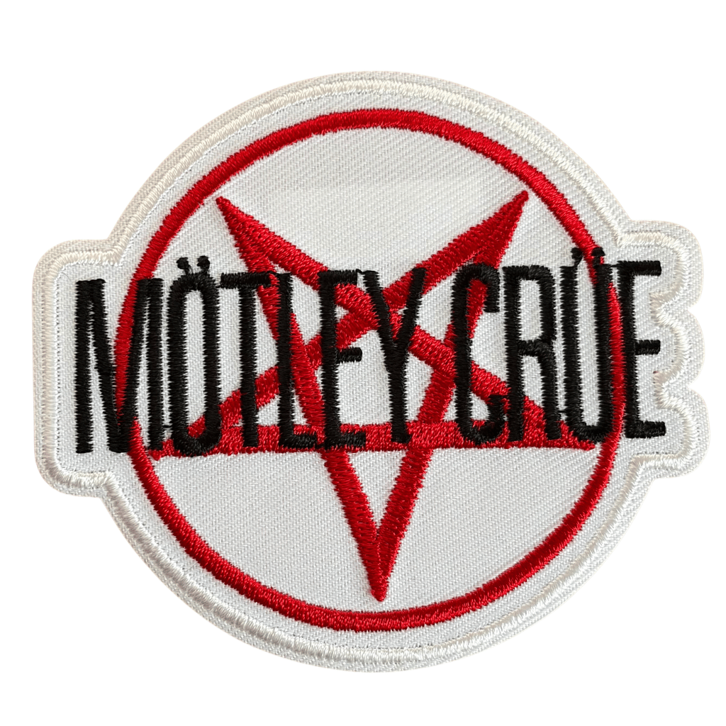 Mötley Crüe Patch Rund · Pentagram Logo (Ø 8cm)