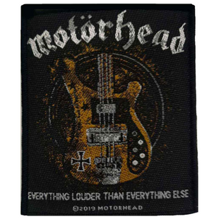 Motörhead Patch Aufnäher · Lemmys Bass · Offizieller Metal Band Merch