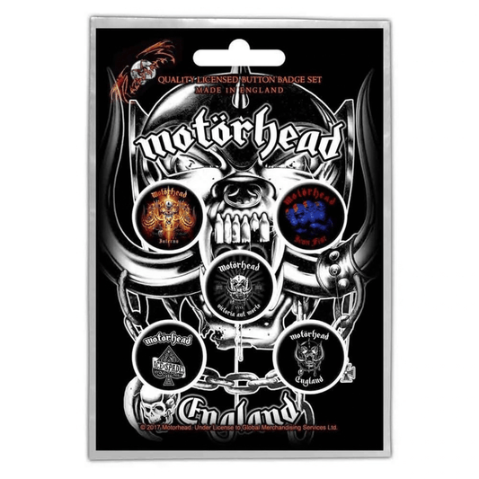 Motörhead Anstecker Button · England (5 Stück - Ø 15mm)
