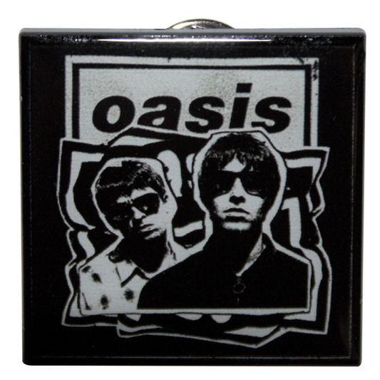 Oasis Anstecker Pin · Paper Cut-Out Photo (Ex-Tour) (3cm x 3cm)