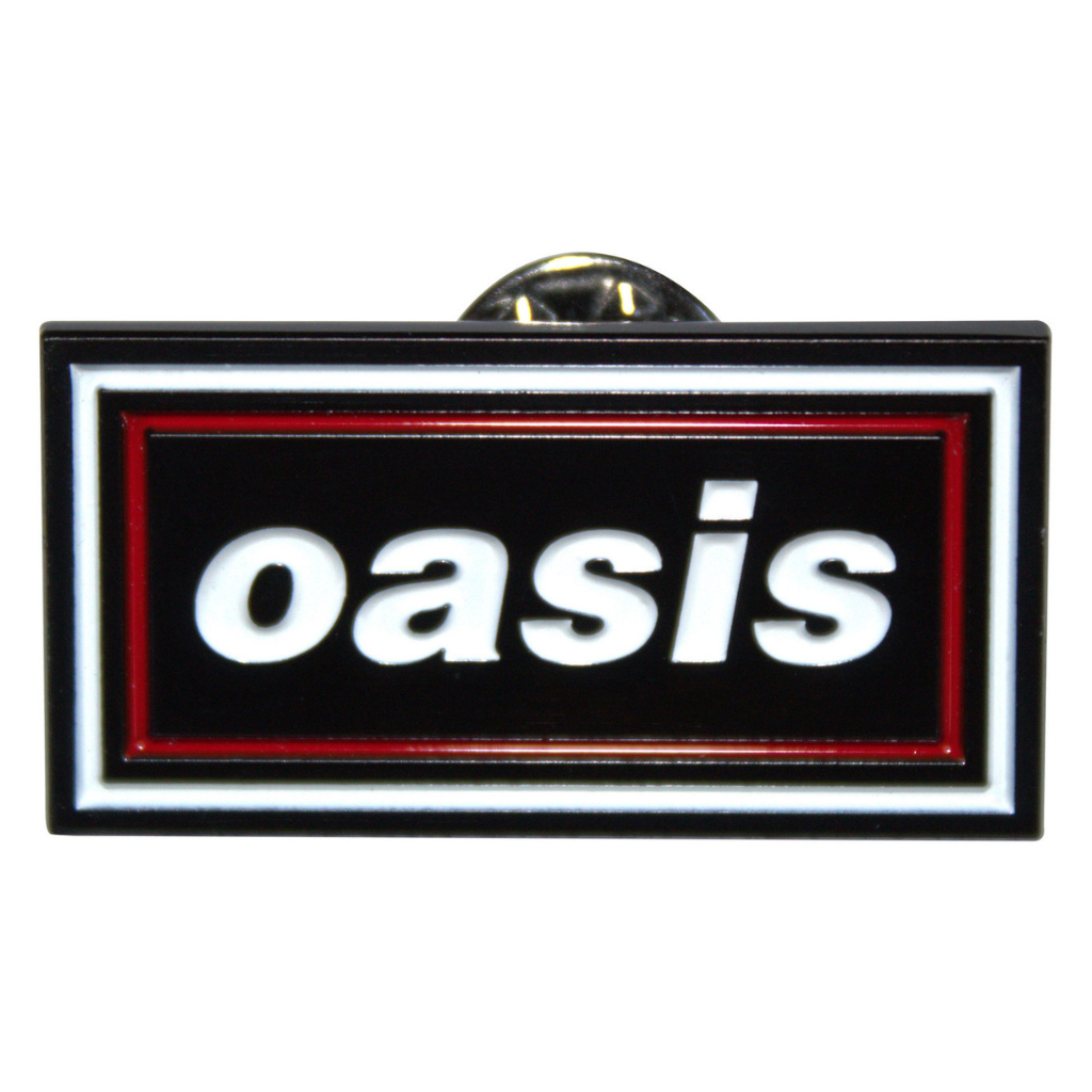 Oasis Anstecker Pin · Decca Logo Red & Navy Retro (Ex-Tour) (3cm x 2cm)