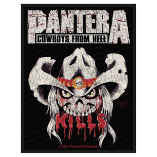 Pantera Patch Aufnäher · Cowboys From Hell Kills · Offizieller Metal Band Merch