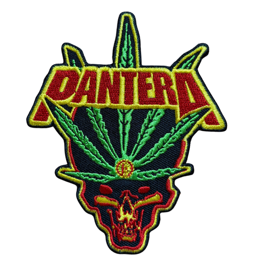 Pantera Patch · Skull Leaf Cut Out (9cm x 11cm)