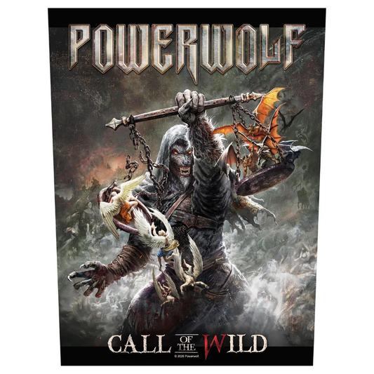 Powerwolf Backpatch Rückenaufnäher · Call Of The Wild (29cm x 34cm)