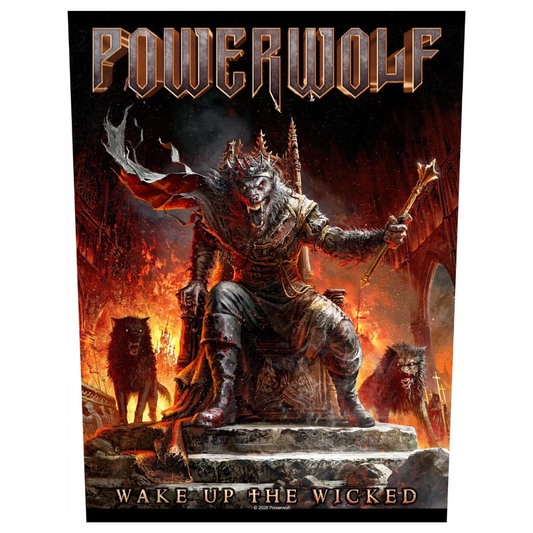 Powerwolf Backpatch Rückenaufnäher · Wake Up The Wicked (29cm x 34cm)