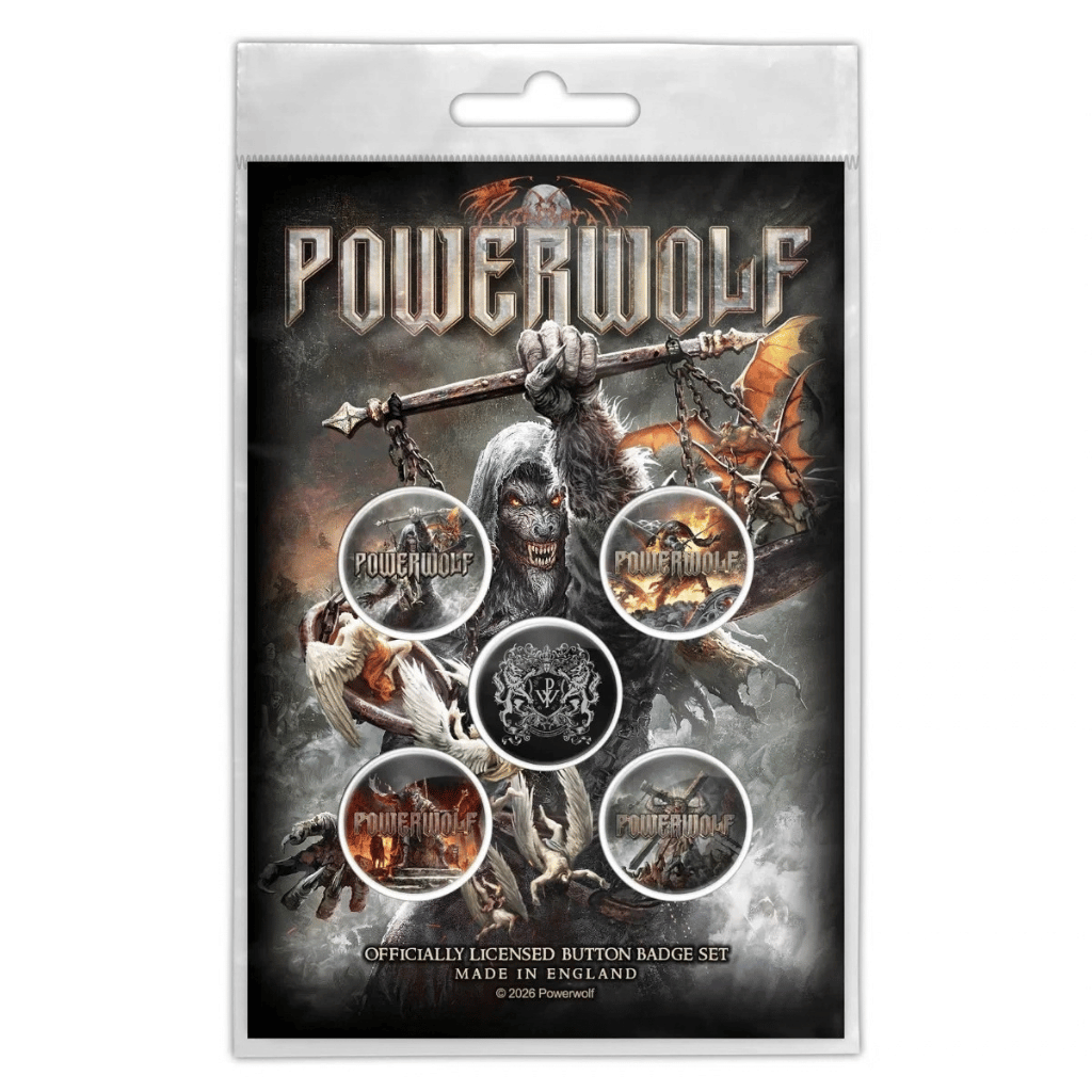 Powerwolf Anstecker Button · Call Of The Wild (5 Stück - Ø 15mm)