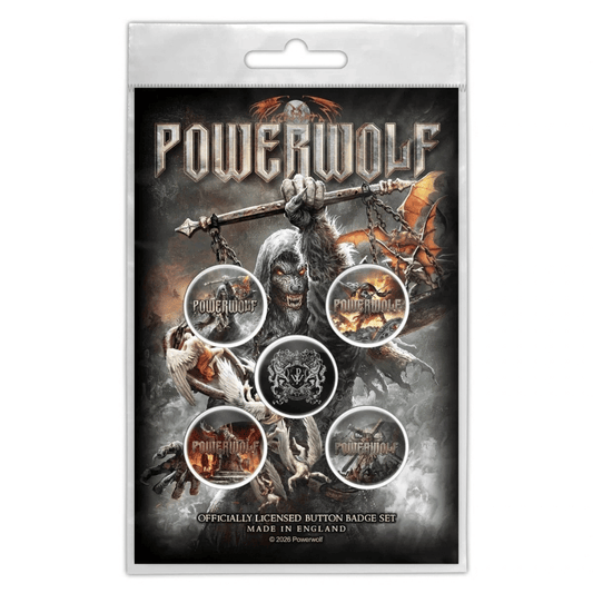 Powerwolf Anstecker Button · Call Of The Wild (5 Stück - Ø 15mm)
