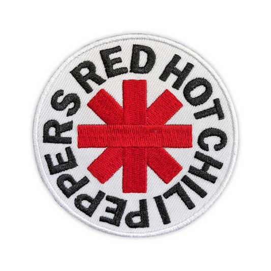 Red Hot Chili Peppers Aufnäher Patch - Motiv: Asterisk White Red