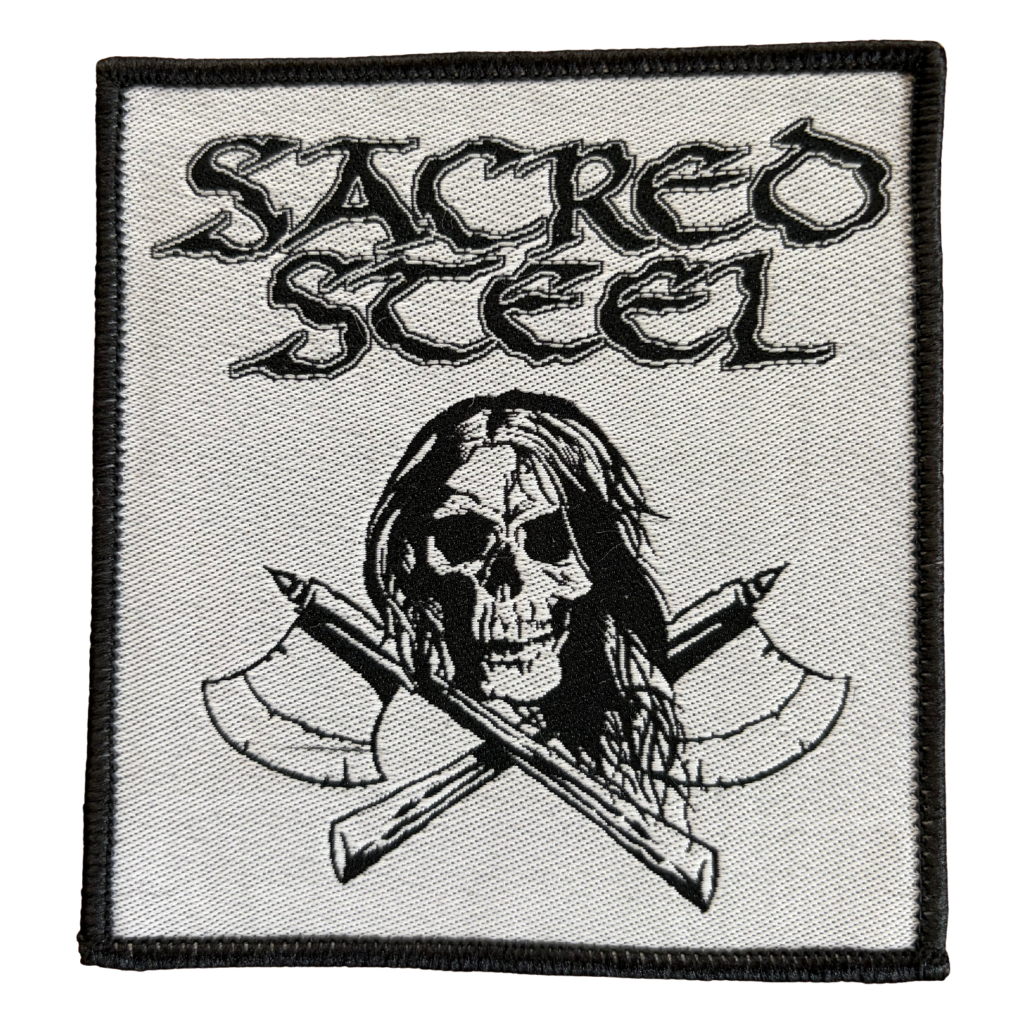 Sacred Steel Patch · Skull (9cm x 9cm)