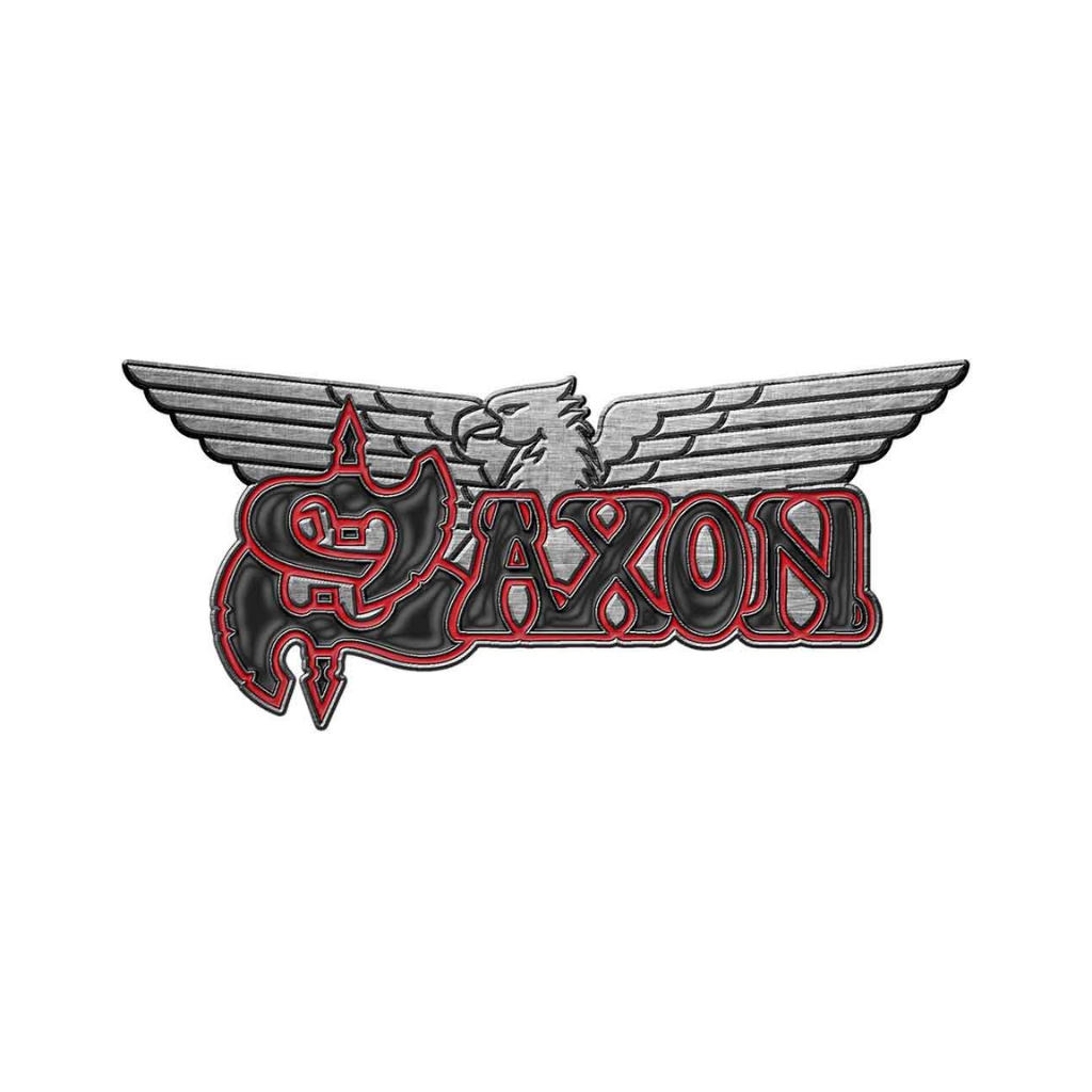 Saxon Logo Metal Anstecker Pin Badge 