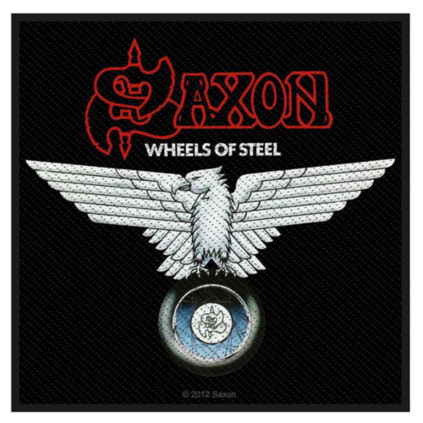 Saxon Aufnäher Patch Wheels of Steel