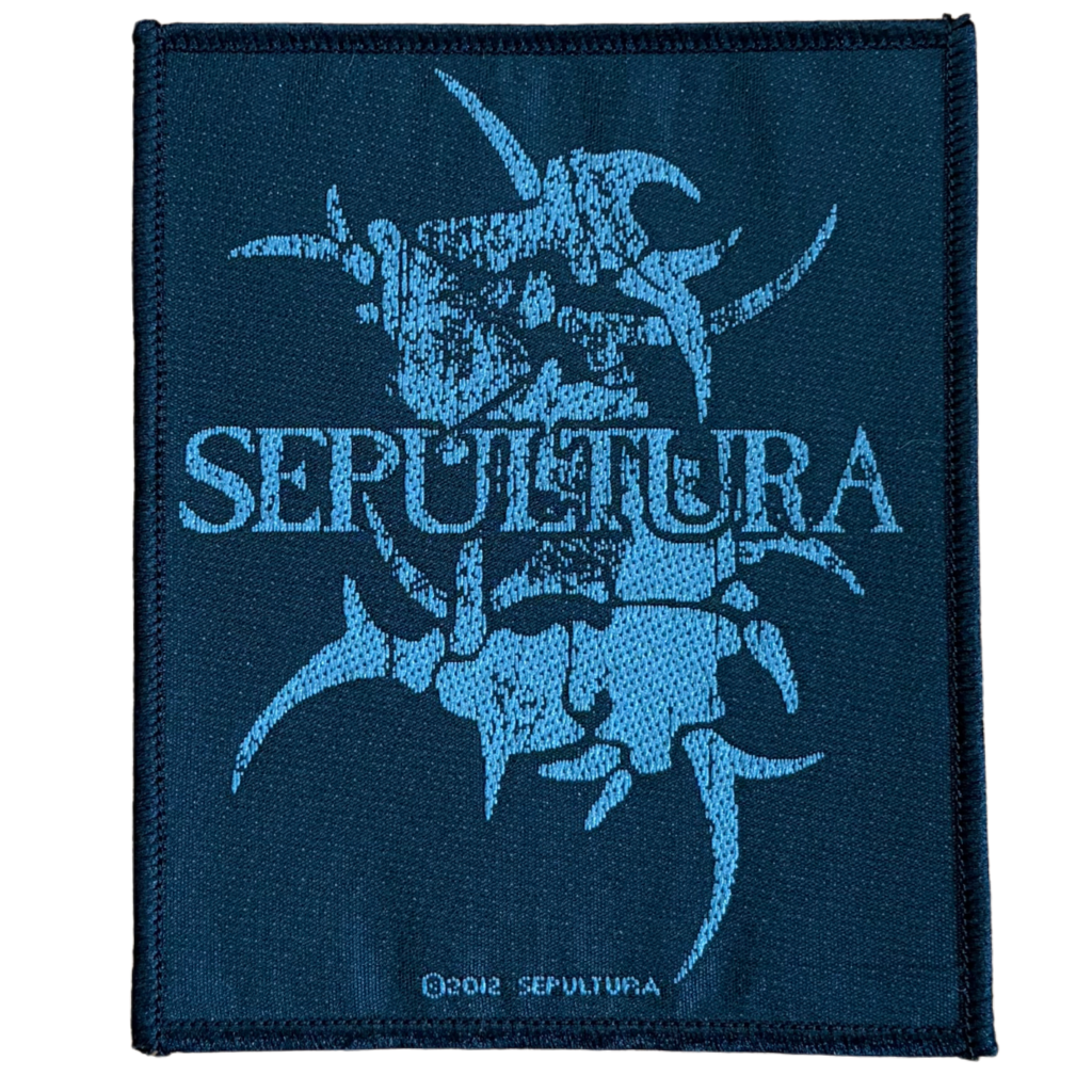 Sepultura Patch · Black Tribal Logo (8cm x 10cm)