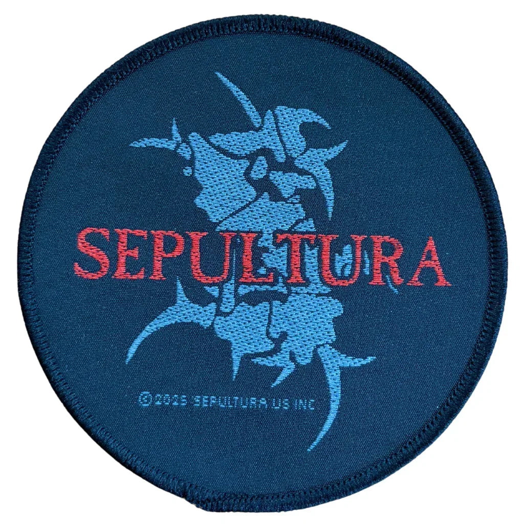 sepultura-patch-rund-tribal-and-logo - Totenkopf.com