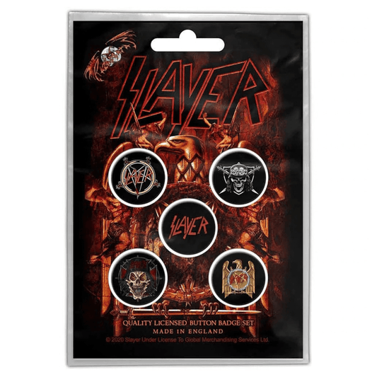 Slayer Anstecker Button · Eagle (5 Stück - Ø 15mm)