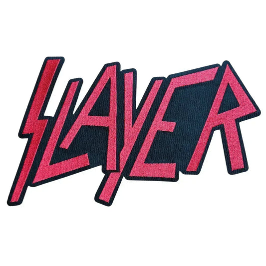 Slayer Backpatch Rückenaufnäher · Text Logo Aufnäher (28cm x 16cm) - Totenkopf.com