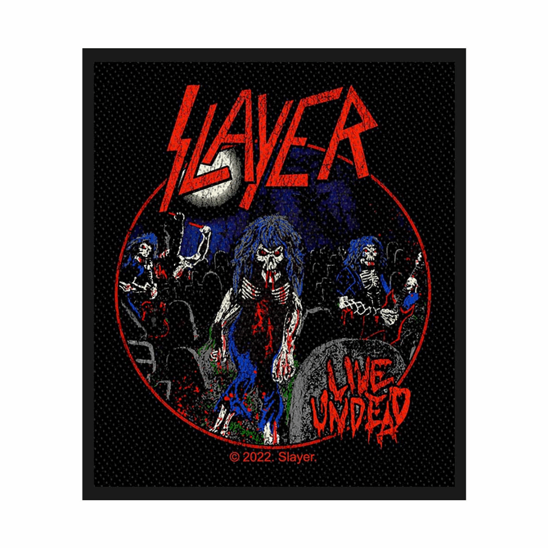 Slayer Merch Standard Patch Live Undead