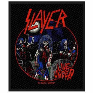 Slayer Patch Aufnäher · Live Undead · Offizieller Metal Band Merch