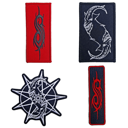 Slipknot Merch Patches 4er Bundle Set (Goat & Tribal)