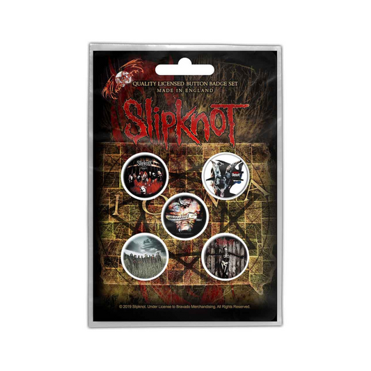 Slipknot Anstecker Button Pin Badge (5er Set) Albums