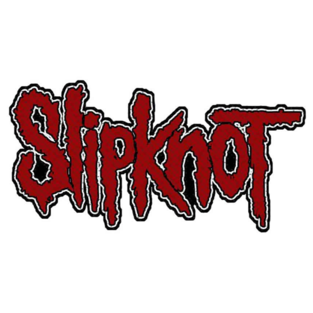 Slipknot Band Merch Patch Red Logo Cut Out