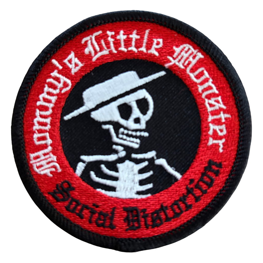 Social Distortion Runder Patch · Mommy´s Little Monster (Ø 8cm)