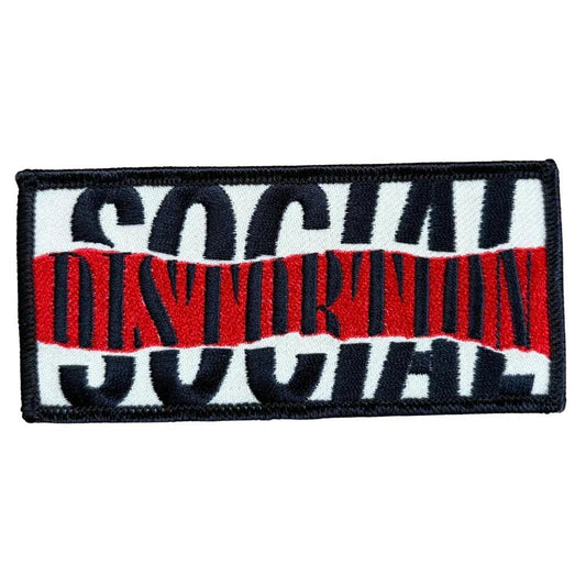 social-distortion-patch-text-logo-stripe - Totenkopf.com