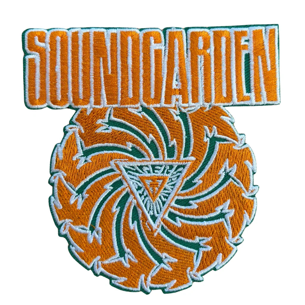 soundgarden-patch-badmotorfinger-orange-on-grenn - Totenkopf.com