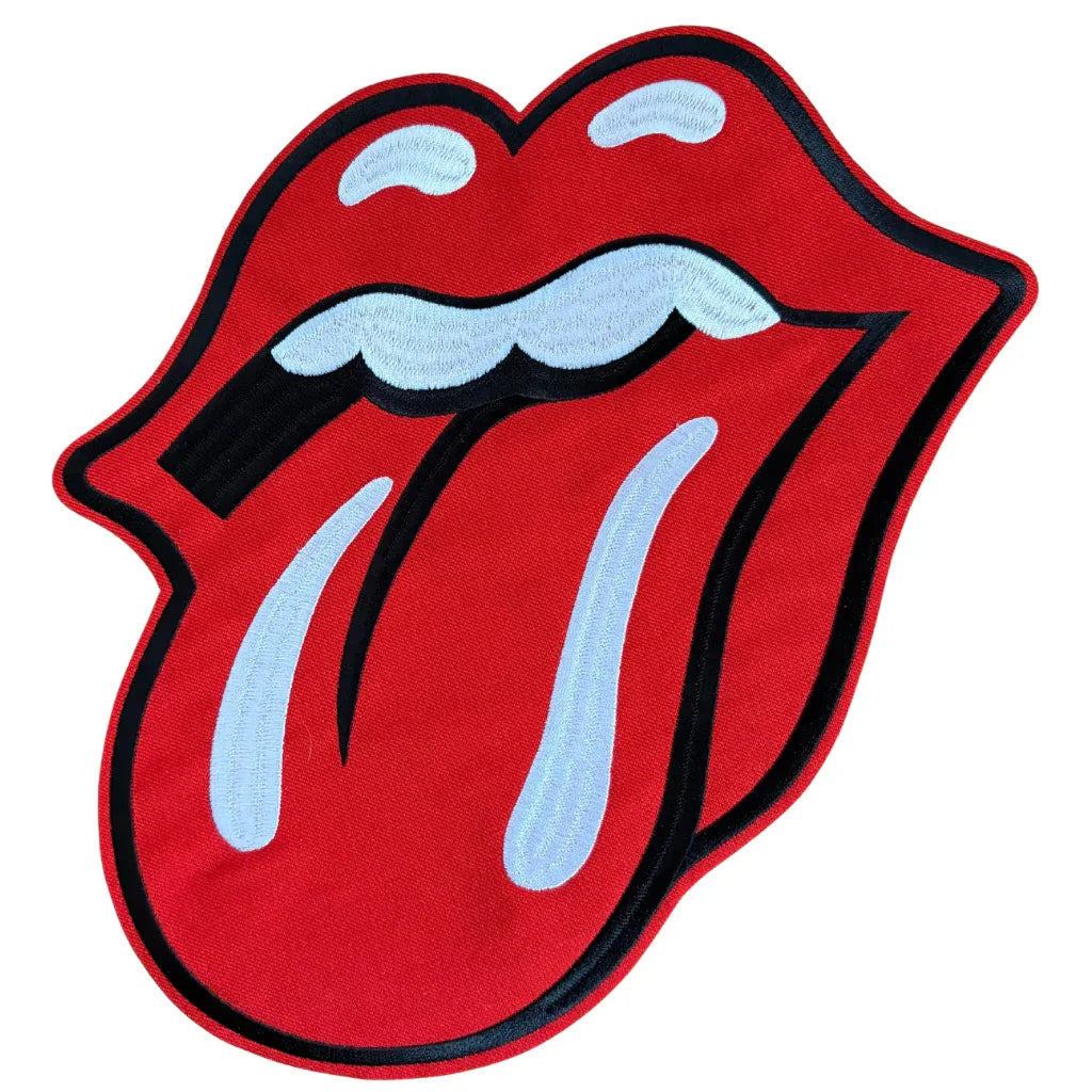 The Rolling Stones Backpatch Rückenaufnäher · Zunge (24cm x 29cm) - Totenkopf.com