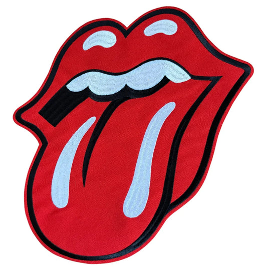 The Rolling Stones Backpatch Rückenaufnäher · Zunge (24cm x 29cm) - Totenkopf.com