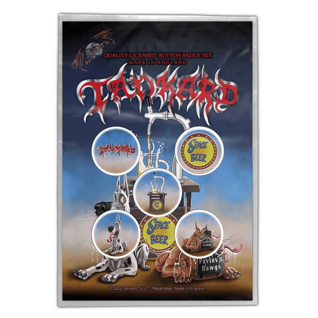 Tankard Anstecker Button · Pavlovs Dogs (5 Stück - Ø 15mm)