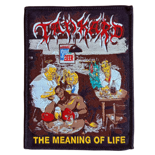 Tankard Patch · The Meaning Of Life (8cm x 10cm)