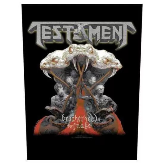 Testament Backpatch Rückenaufnäher · Brotherhood Of Snake (29cm x 34cm)