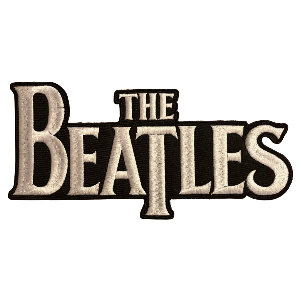 The Beatles Backpatch Rückenaufnäher · Text Logo Backstripe (25cm x 12cm)