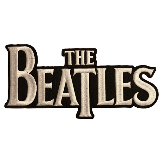 The Beatles Backpatch Rückenaufnäher · Text Logo Backstripe (25cm x 12cm)
