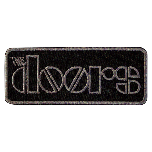 The Doors Patch · Bordered Logo Black (8cm x 3cm)