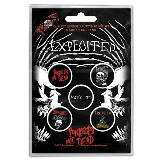 The Exploited Button · Punks Not Dead