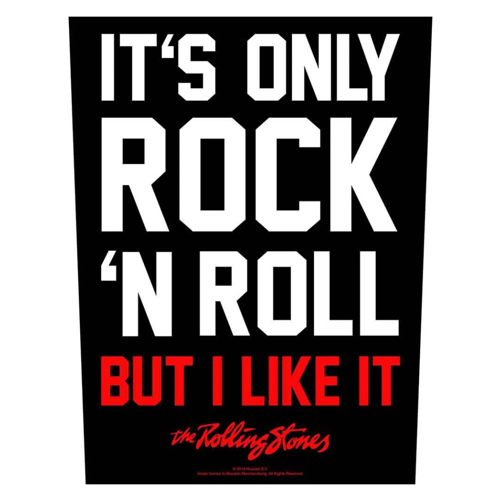 The Rolling Stones Backpatch Rückenaufnäher · It's Only Rock n' Roll (29cm x 34cm)